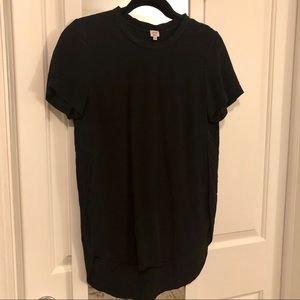 Wilfred High Low Black Blouse - 100% silk